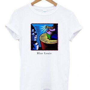 Blue Louie Pop Art Vintage Artistic Graphic Retro Fan Shirt 80